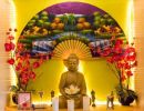 Bhudda und Dekoration im Thai-Stil.